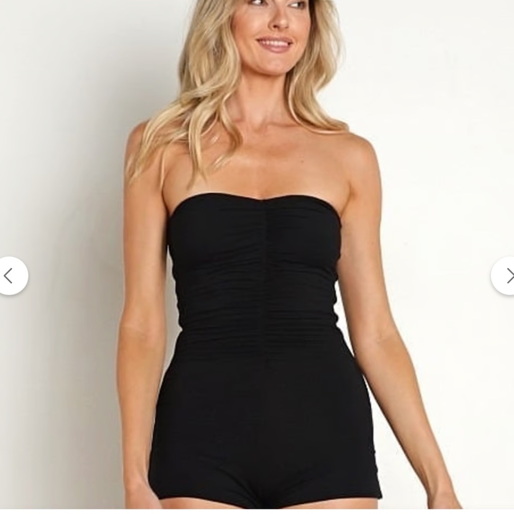 Indah Solid Body Playsuit BLUE